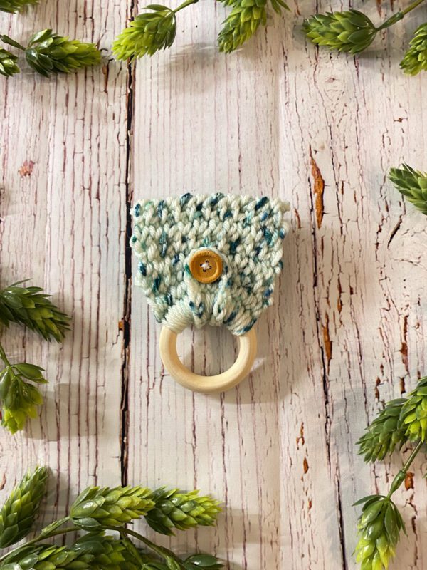 Sea Glass Speckled Kitchen Towel Holder