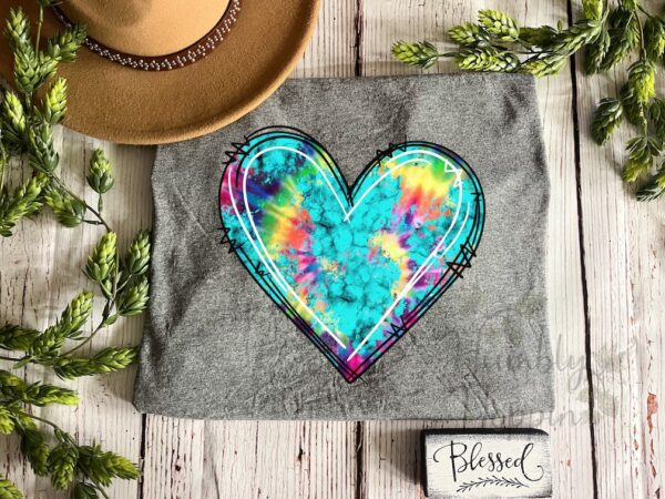 Tie Dye Heart - Image 3