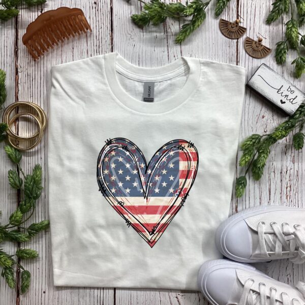 US Flag Heart - Image 5